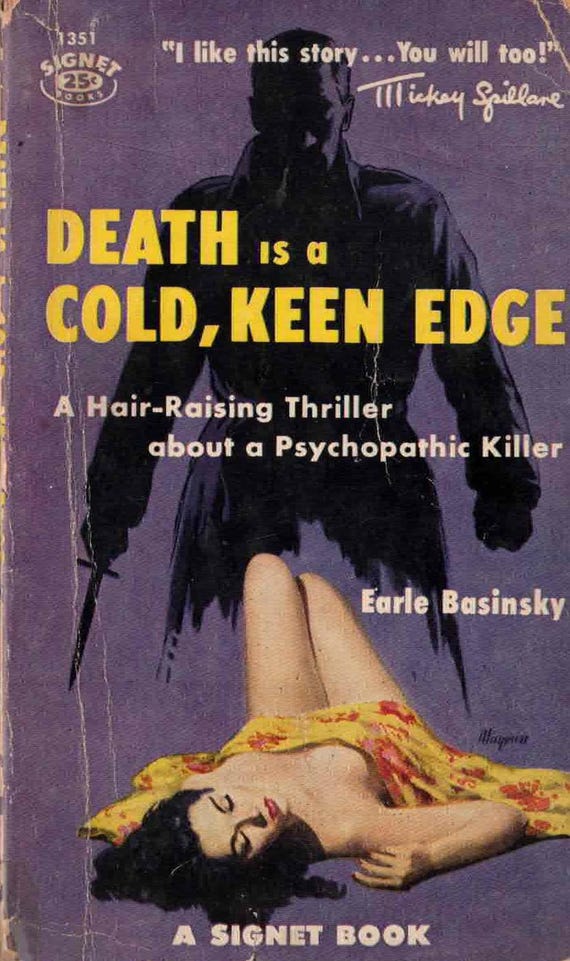 Death Has a Cold, Keen Edge by Earle Basinsky