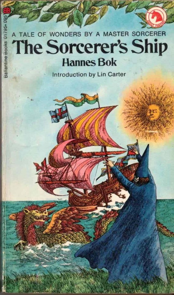 The Sorcerer's Ship by Hannes Bok (Ballantine Adult Fantasy Series)