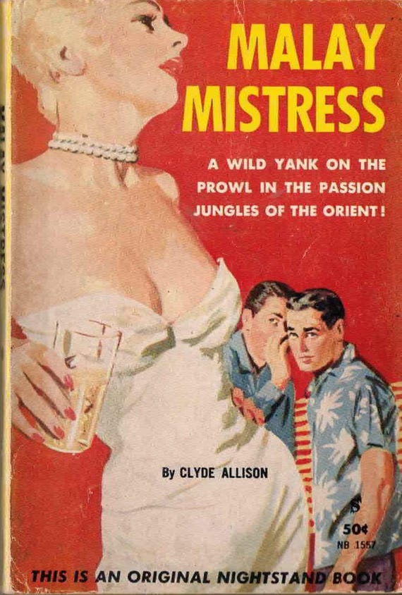Malay Mistress by Clyde Allison (Nightstand Books Vintage Paperback)