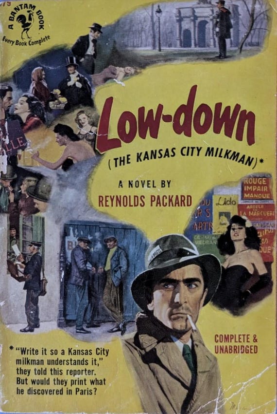 Low-down: The Kansas City Milkman by Reynolds Packard / Bantam Vintage Paperbac