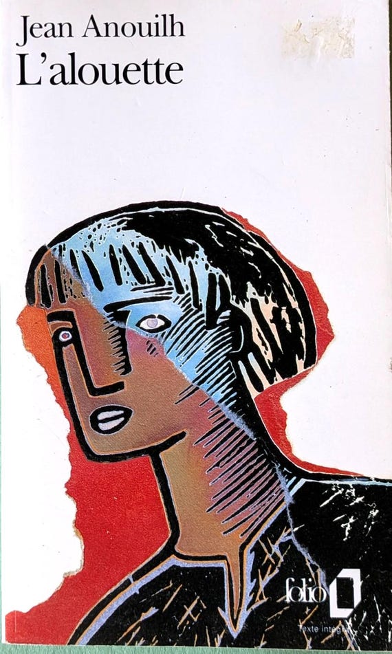 L'alouette by Jean Anouilh // Vintage Paperback