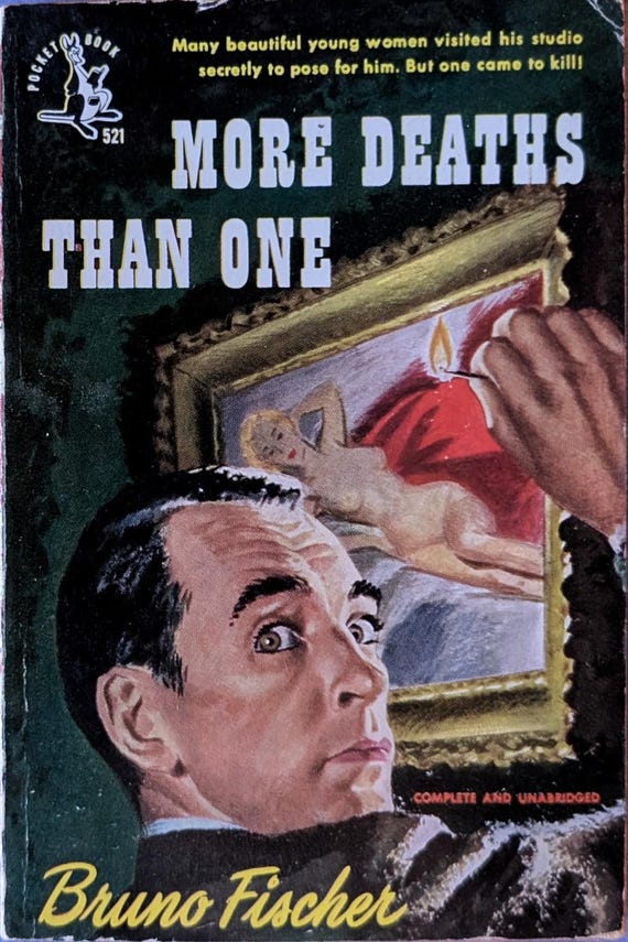 More Deaths Than One by Bruno Fischer / Pocket Vintage Paperback