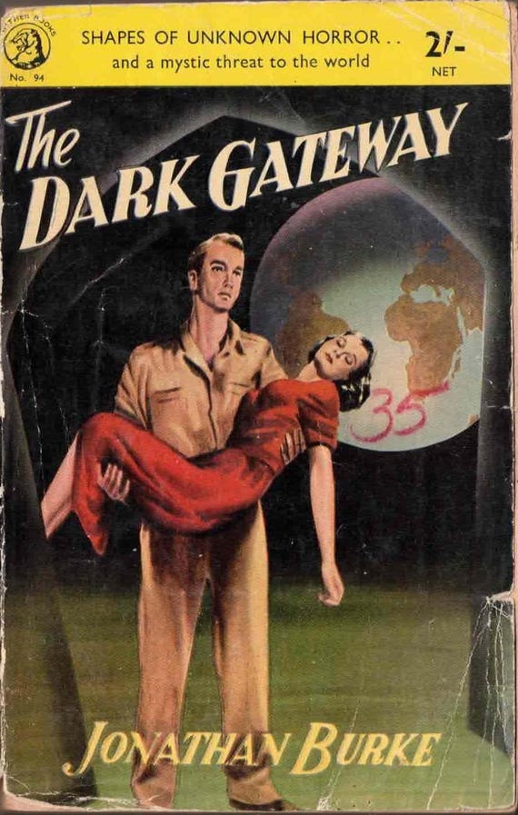 The Dark Gateway by Jonathan Burke / Panther Vintage Horror Paperback