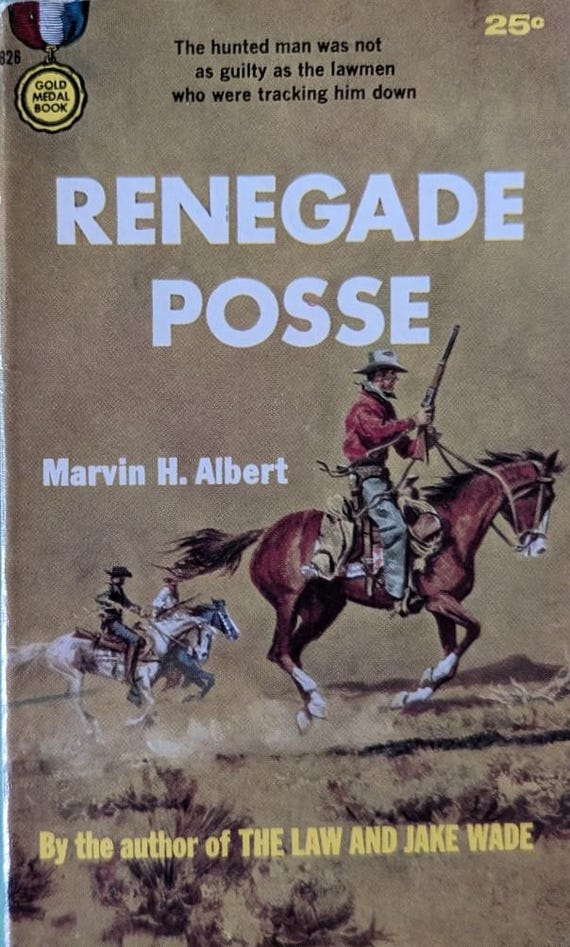 Renegade Posse by Marvin H. Albert / Gold Medal Vintage Paperback