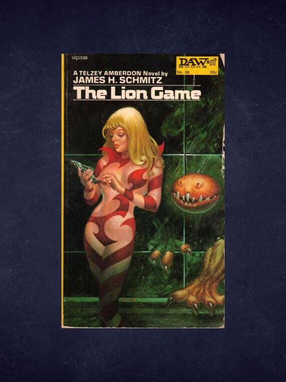 The Lion Game by James H. Schmidtz (signed by Kelly Freas, Cover Artist)