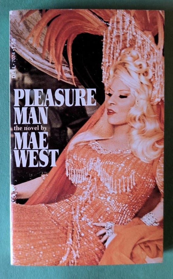 Pleasure Man by Mae West / Dell Vintage Paperback