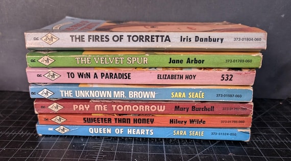 Vintage Harlequin Romance Paperbacks / Lot of 7 / 1960s