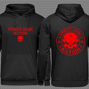 Street Glide Nation Logo Unisex Hoodie Available in 7 Color Combos ...