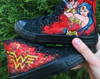 wonder woman converse high tops