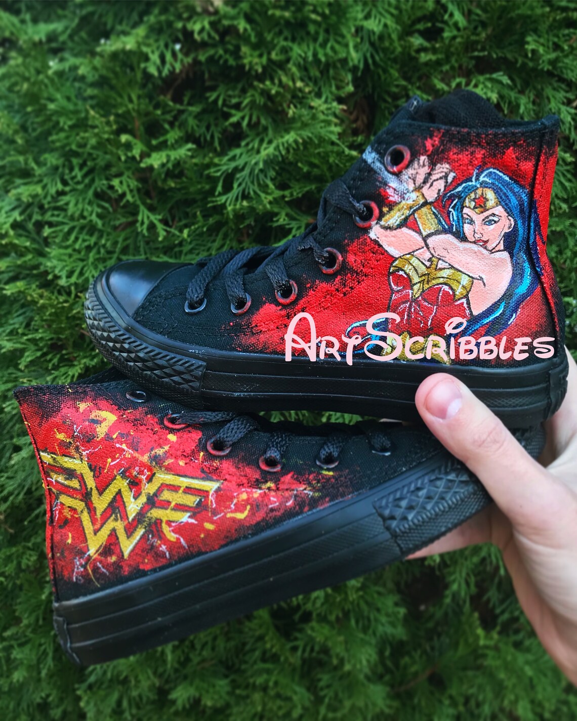 wonder woman converse ebay