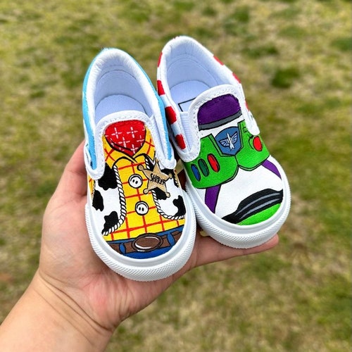 Toy Story Inspired Kids Vans - Etsy