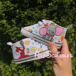 Custom Dumbo Inspired Baby Shoes