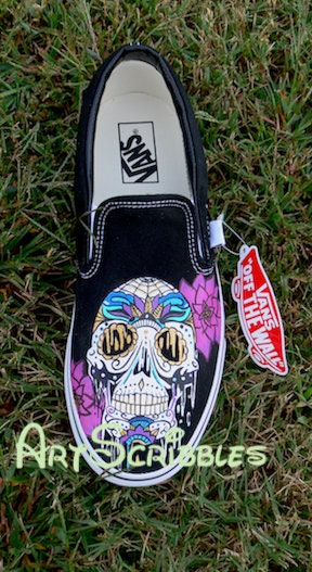sugar skull vans