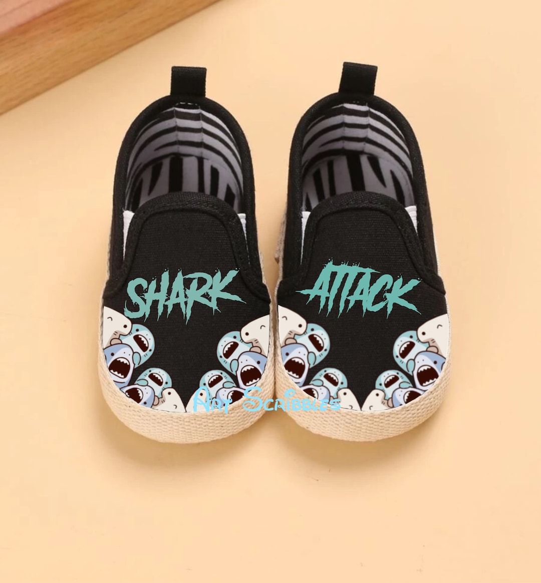 Baby Shark Shoes - Etsy
