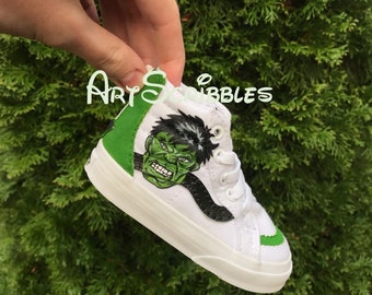 Custom Kids Hulk Hightop Vans