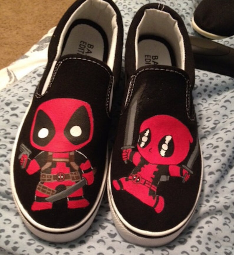 84 Casual Deadpool custom shoes for Mens
