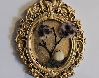 Glow-in-Dark Ghost Magnet | Mini Halloween Frame