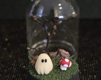 Ghostarium | Duch w słoiku | Duch-zwierzak | Świecące w ciemności | Halloween