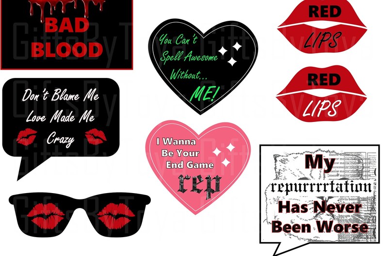 Taylor Swift Photo Booth Props Printable