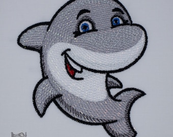 Mylar Applique Shark - Machine Embroidery File - Instant Download