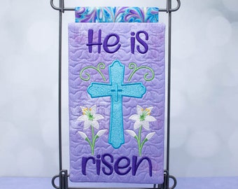 ITH He is Risen Mini Quilt - Machine Embroidery Design