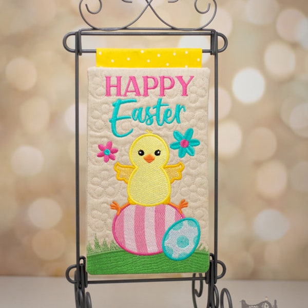 ITH Happy Easter Mini Quilt - Machine Embroidery Design