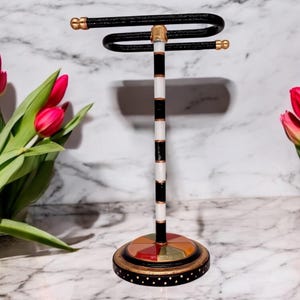 Whimsical Hand Towel Stand - Counter Top - 12”