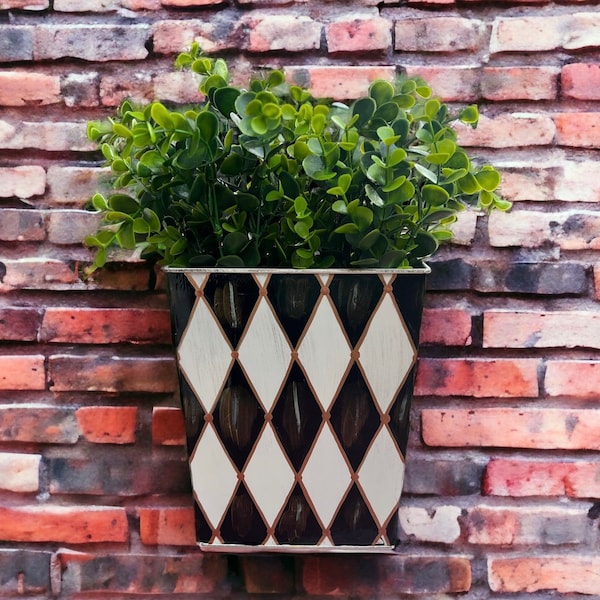 Antique Metal Wall Planter Etsy