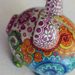 Custom Piggy Bank hand painted