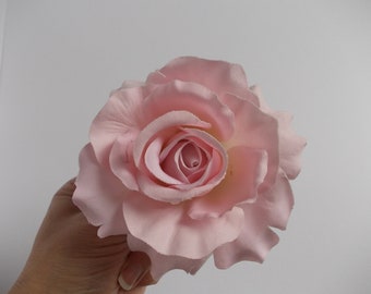 Barrette rose rose