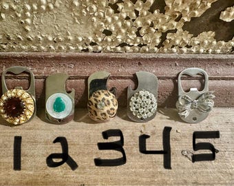 Funky, Blinged Out, Re-Purposed, Vintage Bottle Openers!