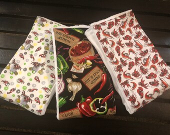 Cajun crawfish gumbo krewetki rak gotowanie baby burp cloth set