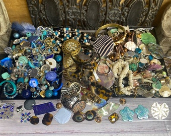 Salvage Jewelry for Repurpose, Beads for Crafts, Junk Jewelry, Jewelry  Making, Embellishments 