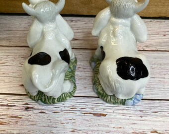Lot De 2 Figurines Vache Highland En Résine