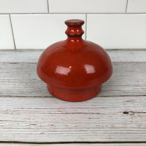 Vintage Ceramano Stoneware Lid only ~ replacement part ~ west germany
