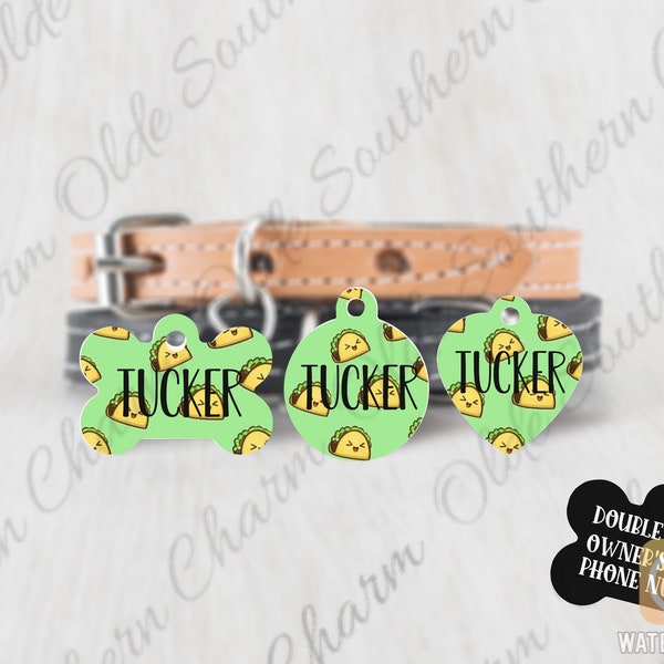 Taco ‘Bout Adorable Double Sided Pet Tag