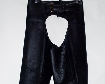 Park V Leather Chaps Women’s Size S. Made in USA.