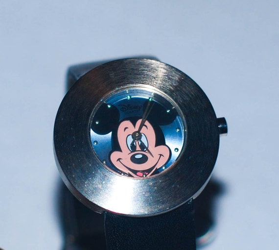Disney Time Works Blue Mickey Watch 1990 main image 4