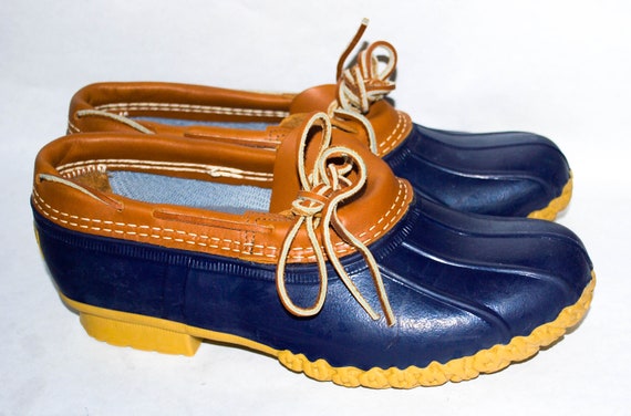 L.L. Bean Rubber Moc Bean Boots Tan 
