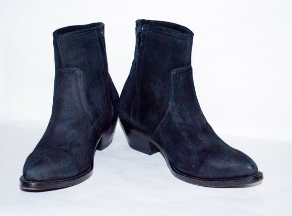 womens black ankle cowboy boots