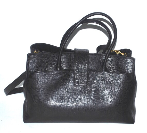 Vintage Finesse la Model Large Leather Handbag. - image 3