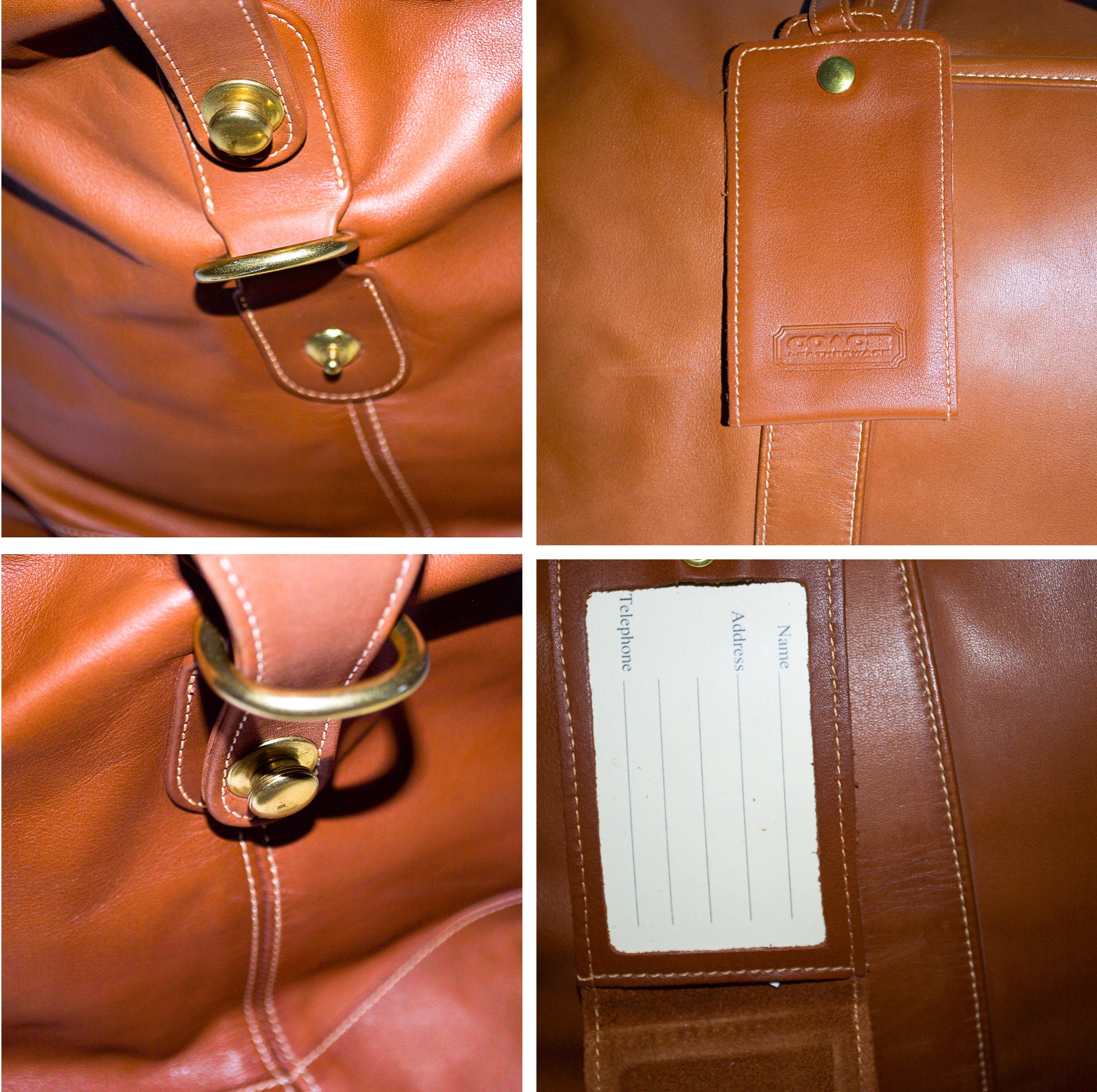 Vintage Coach Cabin/duffle Large British Tan Bag. Style No