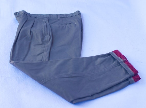Vintage LL Bean Flannel Lined Khaki Pants. Small - image 1