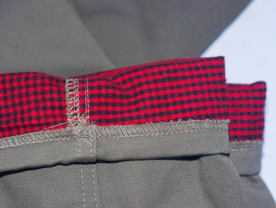 Vintage LL Bean Flannel Lined Khaki Pants. Small - image 5