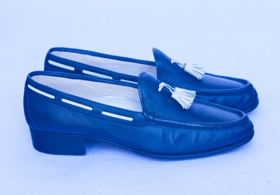 A.Testoni Blue Suede Slip On Loafers Men Size 7 Made In Italy‎ A.Testoni Loafers 12 | eBay main image 4