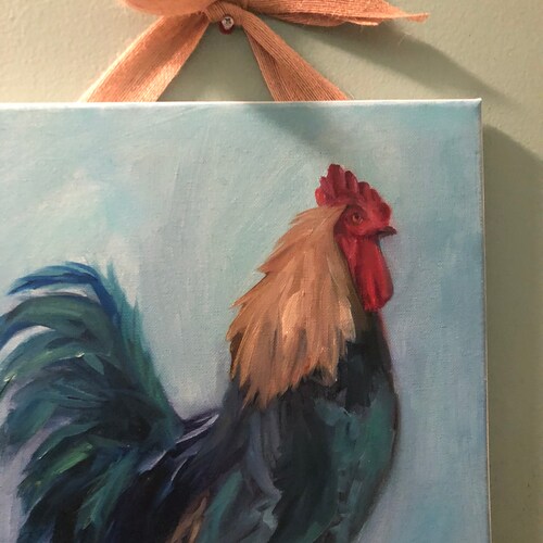 Blue Rooster, country art, farmhouse decor, farmhouse wall decor, farmhouse decor, country decor, farmhouse wall shops art