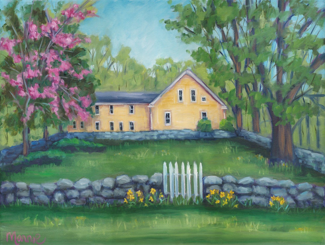 Pendleton Hill Spring, Country Art, New England Art, Ready to Hang, Oil