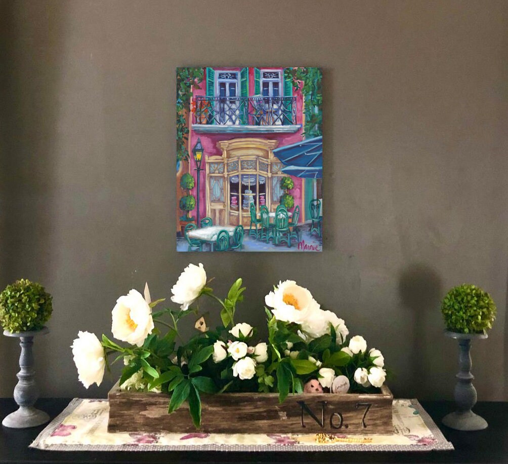 New Orleans Square pintura al óleo decoración del hogar de | Etsy