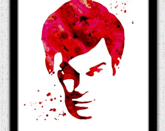 Dexter print, Dexter art print, Dexter silhouette, Dexter poster, Michael C Hall, Dexter painting print