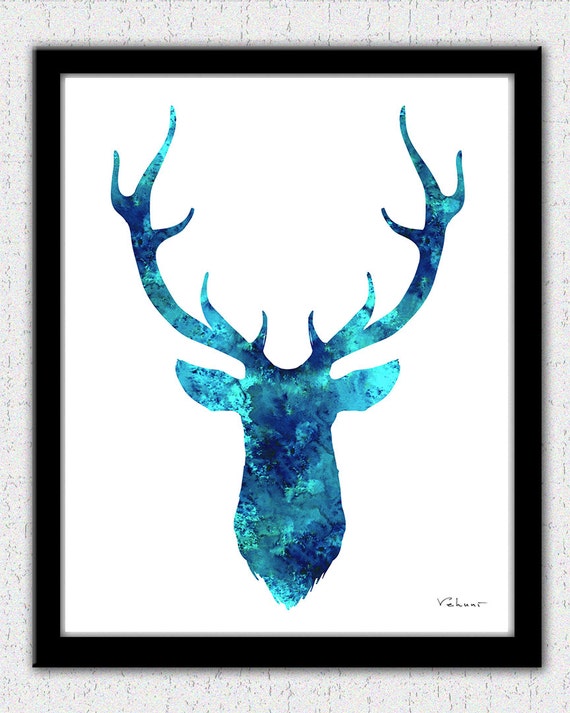 deer head painting